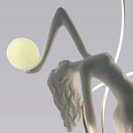 Торшер белая статуэтка Девушка Girl Carries Light Balls варинант исполнения - 1 | Loft Concept в Ижевске