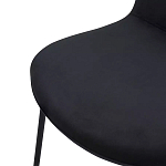 Стул черный с обивкой из велюра Black Archie Chair варинант исполнения - 5 | Loft Concept в Ижевске