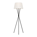 Торшер на трех тонких перекрещенных ножках с белым конусным абажуром из льна Feiss варинант исполнения - 1 | Loft Concept в Ижевске