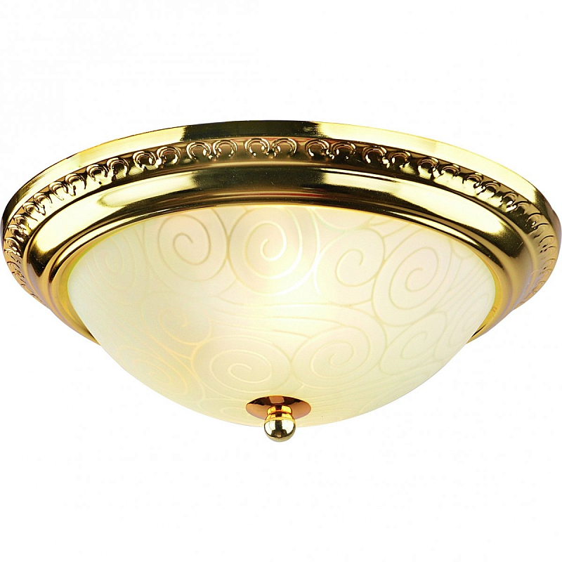 Потолочный светильник Flush Mount Ceiling Light Gold Глянцевое золото в Ижевске | Loft Concept 