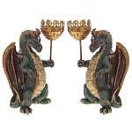 Подсвечник в виде дракона Dragon candlestick L or R варинант исполнения - 3 | Loft Concept в Ижевске