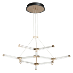 Люстра с геометрической конструкцией из вытянутых цилиндрических плафонов Hex Scaffold  варинант исполнения - 2 | Loft Concept в Ижевске