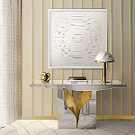 Консоль прямоугольная с основанием в виде расколотого камня Lapiaz варинант исполнения - 1 | Loft Concept в Ижевске