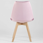 Стул с мягким велюровым сиденьем Arvika Pink варинант исполнения - 4 | Loft Concept в Ижевске