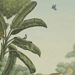 Обои ручная роспись River Scenes of Bengal Verdoyant варинант исполнения - 2 | Loft Concept в Ижевске