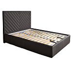 Кровать серая с подъемным механизмом Adelaide варинант исполнения - 1 | Loft Concept в Ижевске