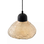 Подвесной светильник с янтарным фактурным плафоном Lamp with Frozen Glass Effect варинант исполнения - 2 | Loft Concept в Ижевске