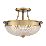 Потолочный светильник со стеклянным плафоном в виде купола Quoizel варинант исполнения - 11 | Loft Concept в Ижевске