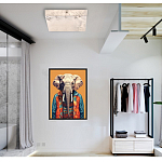 Люстра потолочная квадратная минималистичная Perfection of Geometry варинант исполнения - 5 | Loft Concept в Ижевске