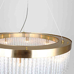 Люстра подвесная со стеклянными подвесками в виде перекрученных трубочек Nembus варинант исполнения - 3 | Loft Concept в Ижевске