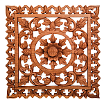 Панно из дерева квадратное Panel With Trees варинант исполнения - 1 | Loft Concept в Ижевске