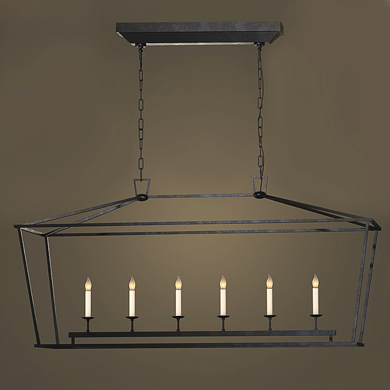 Люстра Linear Pendant Black Черный в Ижевске | Loft Concept 