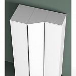 Шкаф-пенал белый с зеркальной дверцей Strict Lines варинант исполнения - 4 | Loft Concept в Ижевске