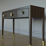 Дизайнерский Письменный стол Elsa Dreams Walnut с тремя ящиками варинант исполнения - 2 | Loft Concept в Ижевске