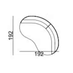 Двухместный диван Calypso варинант исполнения - 5 | Loft Concept в Ижевске