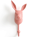 Настенный крючок в виде зайца Hare Wall Hook Pink варинант исполнения - 1 | Loft Concept в Ижевске