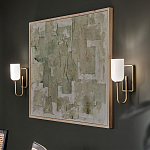  Бра с прямоугольным черным основанием и белым матовым цилиндрическим плафоном Kichler варинант исполнения - 15 | Loft Concept в Ижевске