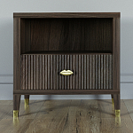 Прикроватная тумбочка с полкой Elsa Dreams Walnut  варинант исполнения - 5 | Loft Concept в Ижевске