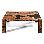 Кофейный Стол River in Autumn Elm Resin Coffee Table варинант исполнения - 1 | Loft Concept в Ижевске