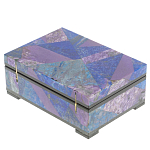 Шкатулка из натурального камня лазурит и чароит Stone Casket варинант исполнения - 4 | Loft Concept в Ижевске