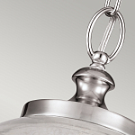 Подвесной светильник с прозрачным стеклянным плафоном в форме шара в современном стиле на цепи Feiss варинант исполнения - 4 | Loft Concept в Ижевске