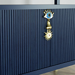 Стеллаж со стеклянными полками Elsa Dreams Blue варинант исполнения - 8 | Loft Concept в Ижевске