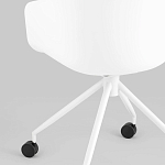 Офисное кресло из пластика с мягким сиденьем Eggshell Grey варинант исполнения - 8 | Loft Concept в Ижевске