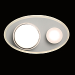 Бра овальной формы белого цвета с 2-мя лампами Lunar Pebbles варинант исполнения - 4 | Loft Concept в Ижевске