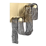 Бра волнистой формы из фактурного стекла Wave варинант исполнения - 1 | Loft Concept в Ижевске