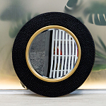 Зеркало в черной фактурной раме с золотым кантом Summon the Light варинант исполнения - 8 | Loft Concept в Ижевске