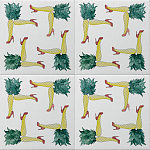 Плитка дизайнерская с рисунком Пина Колада варинант исполнения - 1 | Loft Concept в Ижевске