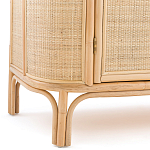 Длинный комод из ротанга с дверцами и ящиками Simone Rattan Chest of Drawers варинант исполнения - 7 | Loft Concept в Ижевске