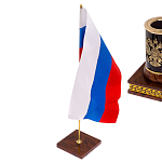 Настольный письменный набор с часами из природного камня обсидиана Royal Set варинант исполнения - 7 | Loft Concept в Ижевске