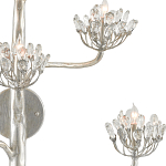 Бра серебряное в виде растения Silver Flower Glade варинант исполнения - 1 | Loft Concept в Ижевске