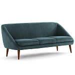 Трехместный диван с обивкой из велюра Belanger Sofa варинант исполнения - 2 | Loft Concept в Ижевске