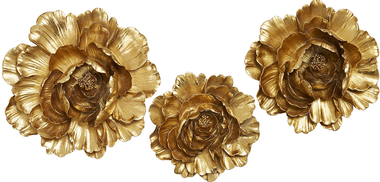 Аксессуар на стену Decor Flowers Rose Hip gold Аксессуар на стену Decor Flowers Rose Hip gold - Loft-Concept в Ижевске