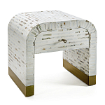 Тумбочка прикроватная Amo Bone Inlay Bedside Almond варинант исполнения - 4 | Loft Concept в Ижевске