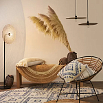 Чехол на подушку с узором в этно-стиле Blue Ikat варинант исполнения - 7 | Loft Concept в Ижевске