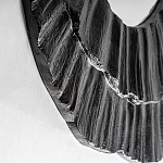 Зеркало в фактурной черной раме в современном стиле Black Maelstrom варинант исполнения - 2 | Loft Concept в Ижевске