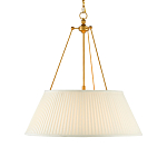 Подвесной светильник светодиодный с фактурным тканевым конусообразным абажуром White Fabric Lampshade варинант исполнения - 1 | Loft Concept в Ижевске