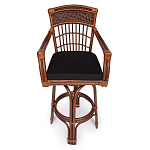 Барный стул из ротанга Eloise коричневый варинант исполнения - 2 | Loft Concept в Ижевске