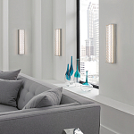 Бра прямоугольное в серебрянном цвете с ажурной решеткой Feiss варинант исполнения - 3 | Loft Concept в Ижевске