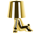 Настольная лампа фигурная золотого цвета с гладким абажуром Высота 17 см Sophia варинант исполнения - 4 | Loft Concept в Ижевске