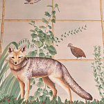 Обои ручная роспись Trellised Menagerie Standard colourway on scenic paper варинант исполнения - 2 | Loft Concept в Ижевске