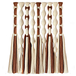 Дизайнерский Декор на стену с кисточками из хлопковых нитей wall panel Thread brushes варинант исполнения - 4 | Loft Concept в Ижевске