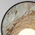 Бра круглое с каменным диском в металлической раме Sandstone Painting варинант исполнения - 2 | Loft Concept в Ижевске