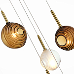 Люстра светодиодная с сферическими стеклянными плафонами Splatter варинант исполнения - 4 | Loft Concept в Ижевске