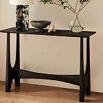 Консоль деревянная чёрная Black Tanner варинант исполнения - 4 | Loft Concept в Ижевске