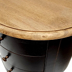 Комод маленький круглый c 3-мя ящиками и состаренным эффектом Vintage варинант исполнения - 2 | Loft Concept в Ижевске