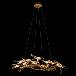 Люстра подвесная с прозрачными стеклянными птичками на ветвях Диаметр 100 см Serip Voa варинант исполнения - 3 | Loft Concept в Ижевске
